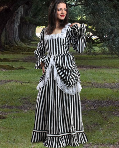 Beauty Of Stripe Gown