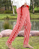 Sidestring Striped Pants