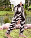 Sidestring Striped Pants